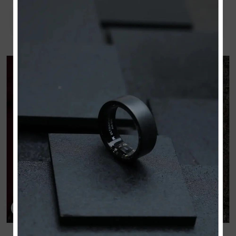 NWT Ultrahuman Black Smart Ring Matte Grey Size 8